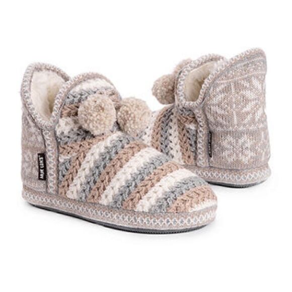 Muk Luks Amira Womens Bootie Slippers - Picture 1 of 7